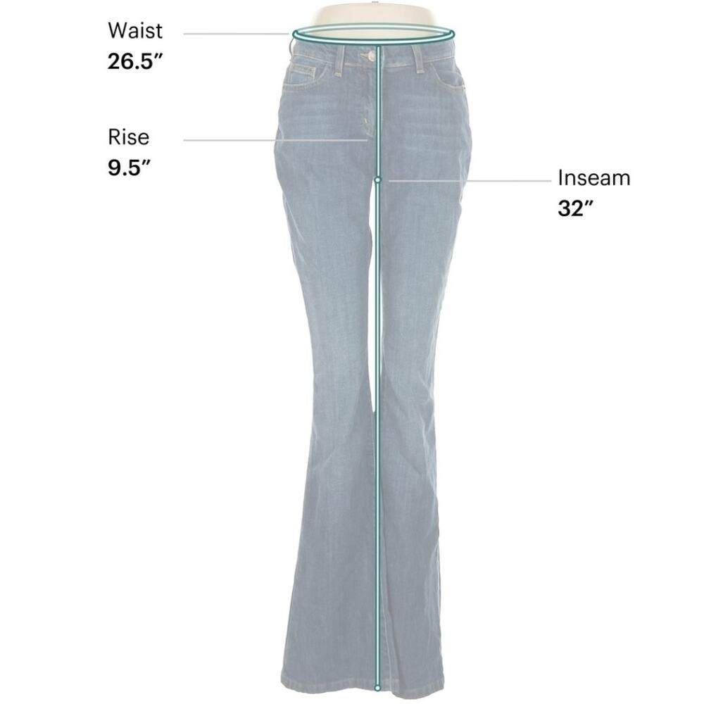 Boden Women’s High Rise Flare Jeans Size 8L / 12L Dark Indigo Bootcut Denim - Picture 5 of 11
